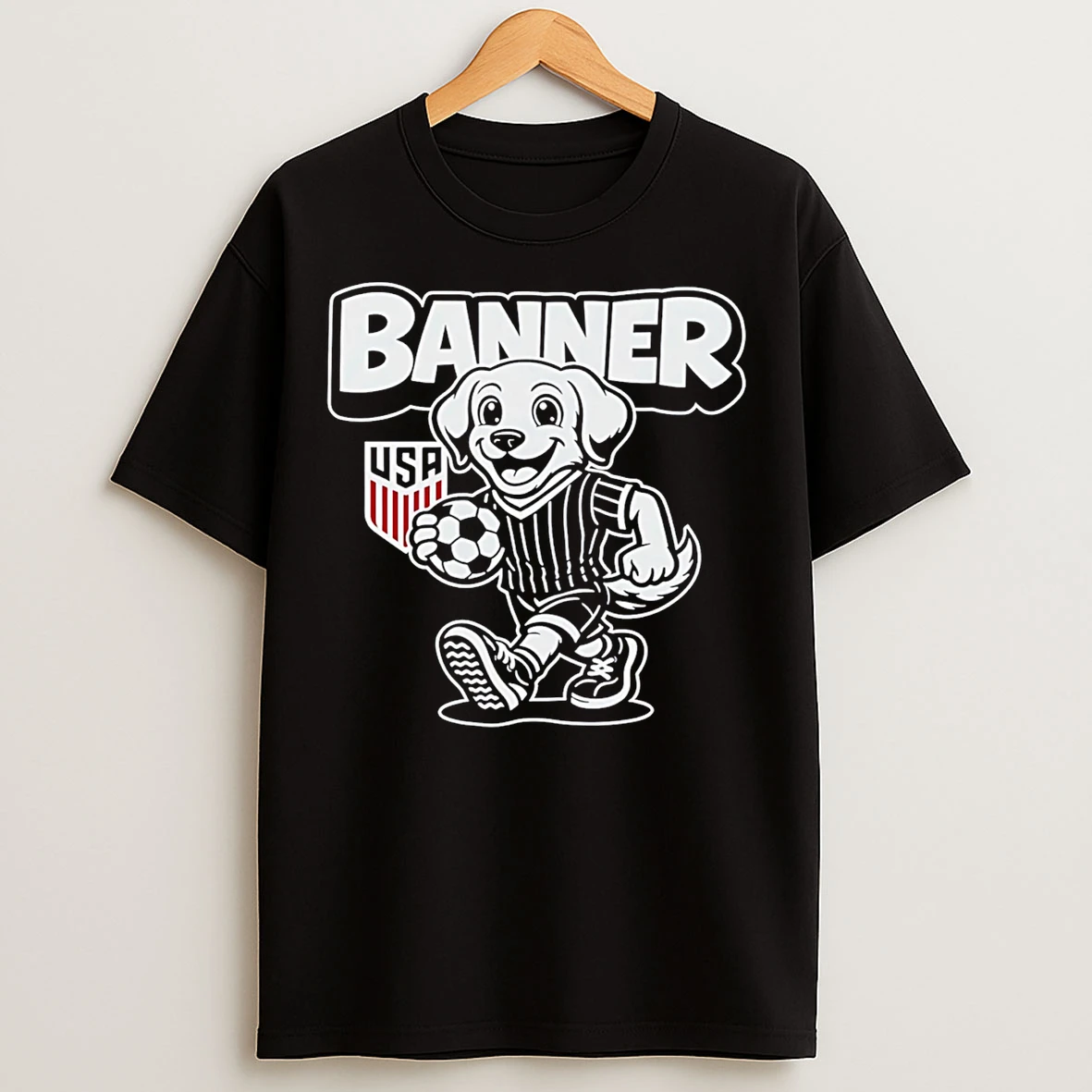 Classic Us Soccer Mascot Banner 2026 T Shirts