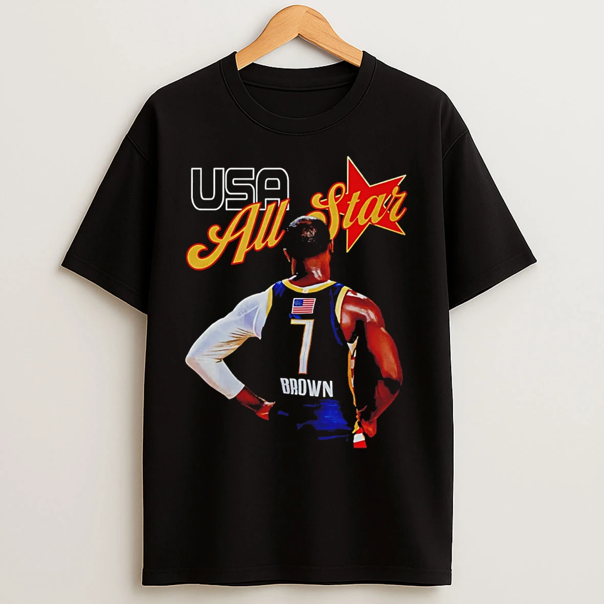 Classic Usa All Star 5x All Star Jb Jaylen Brown Graphic T Shirts