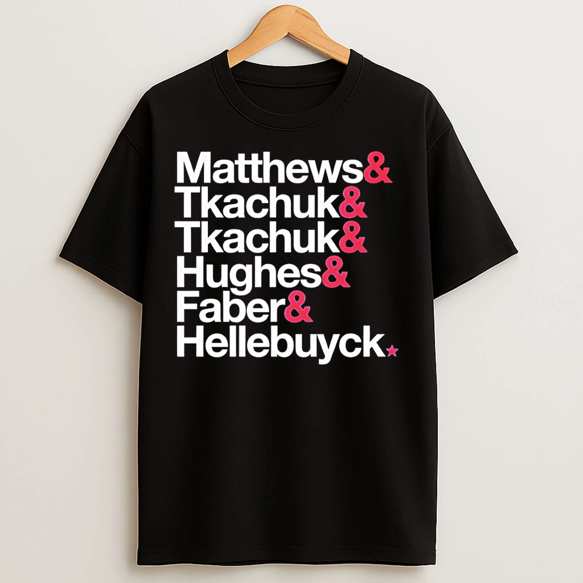 Classic Usa Hockey 2026 Olympic Matthews Tkachuk Tkachuk Hughes Faber Hellebuyck T Shirts