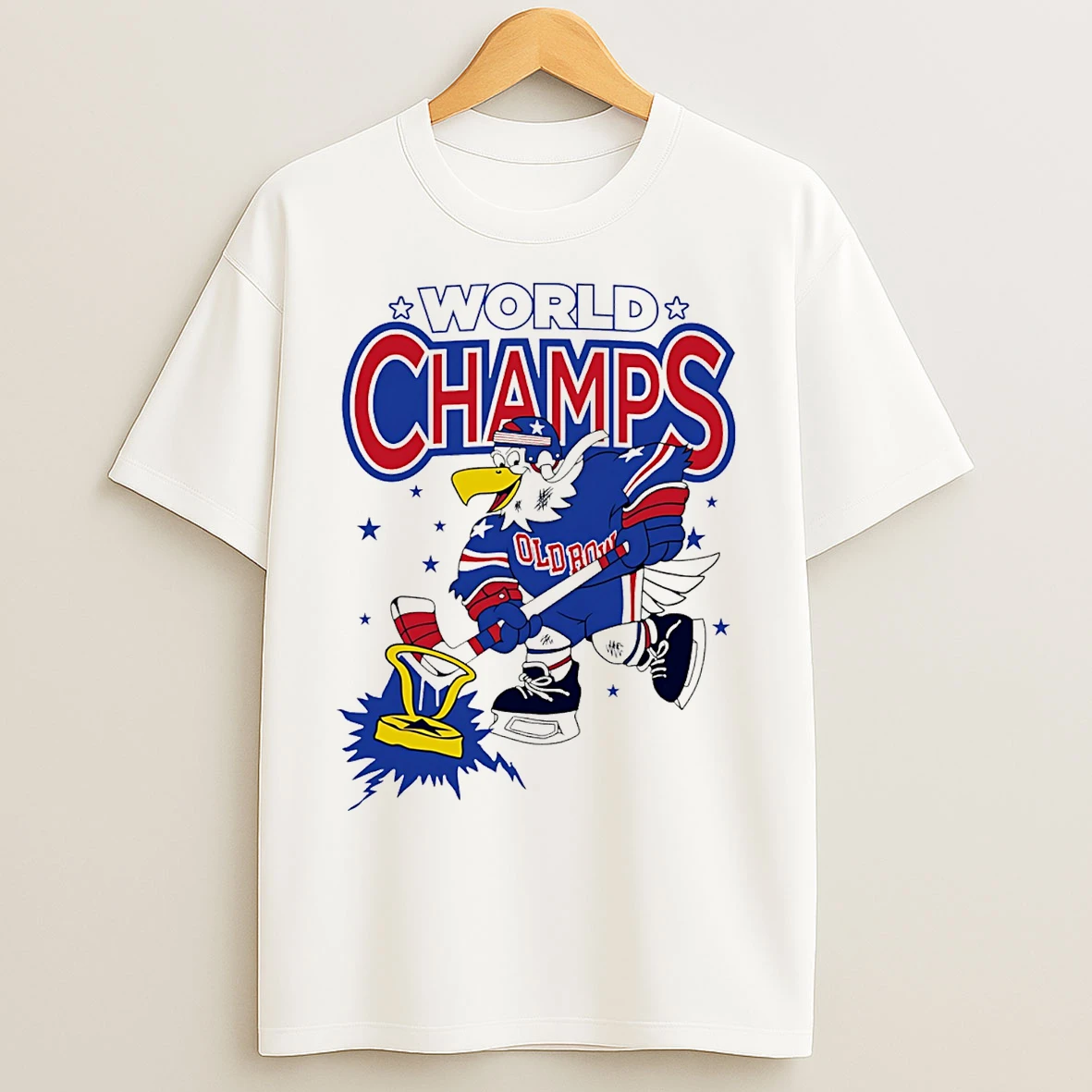 Classic Usa Olympic Gold Medal Hockey World Champs Eagle T Shirts