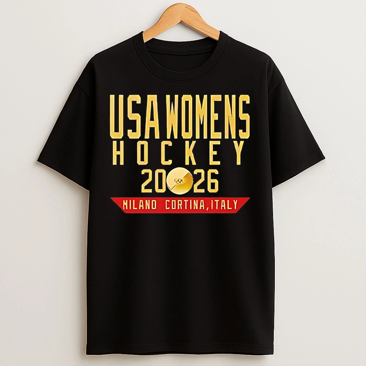 Classic Usa Womens Hockey 2026 Miland Cortina Italy T Shirts