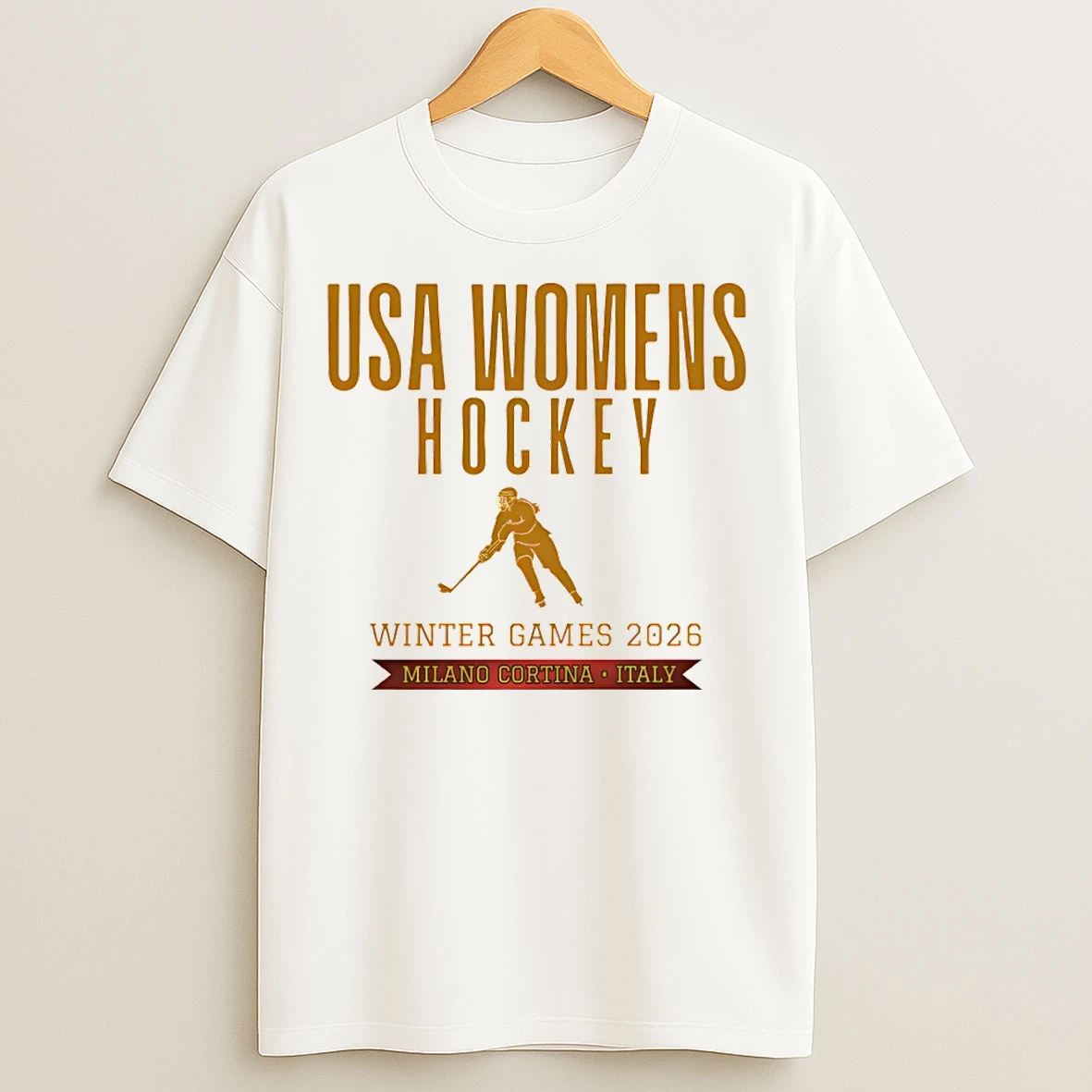 Classic Usa Womens Hockey 2026 Winter Games 2026 Milano Cortina Italy T Shirts