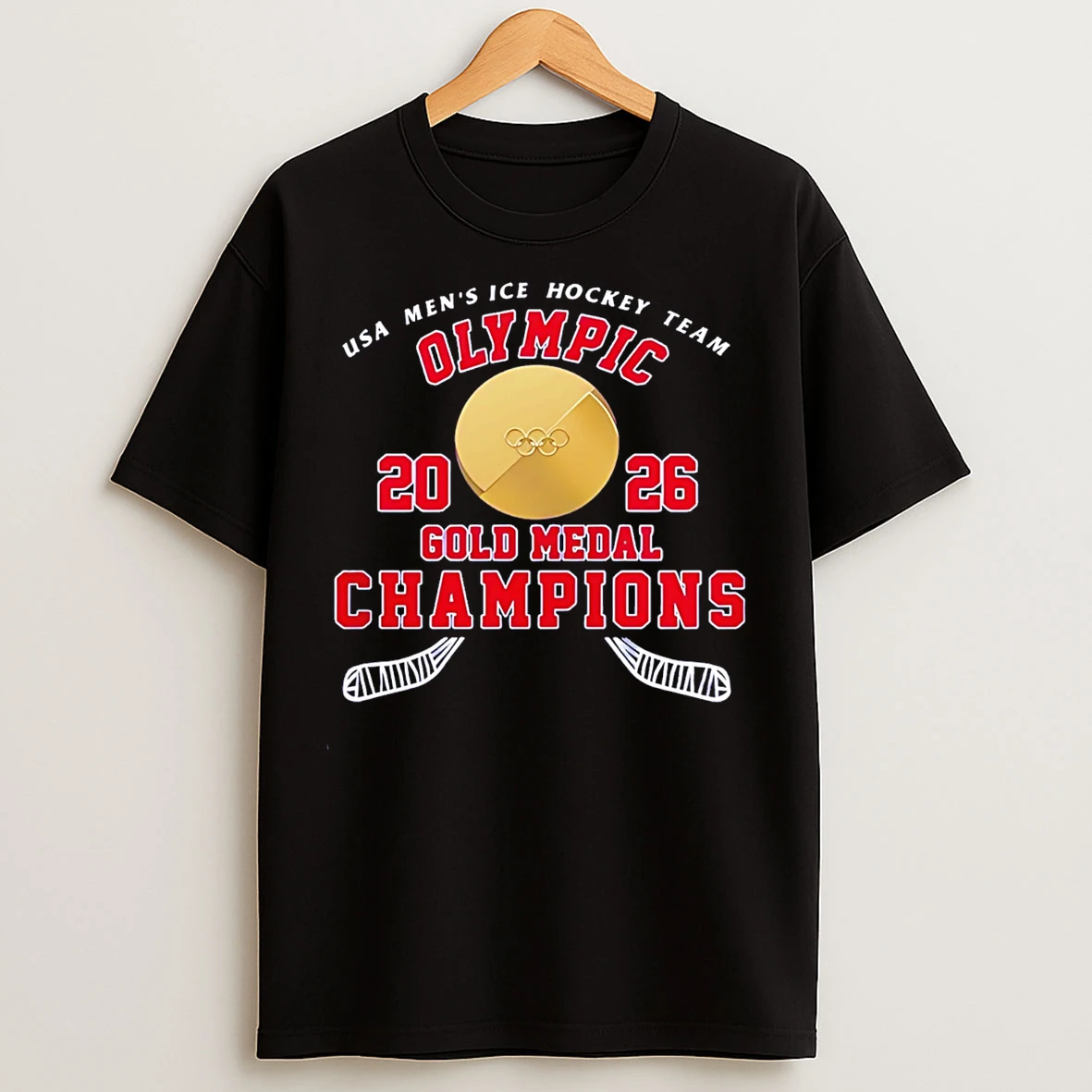 Classic Usa Hockey 2026 Olympics Ice Hockey Champions Classic T Shirts