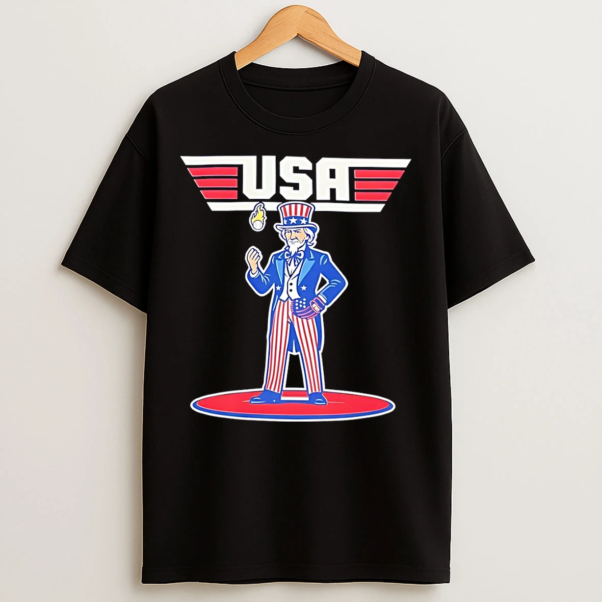 Classic Uncle Sam Usa Style Baseball Olympic 2026 T Shirts