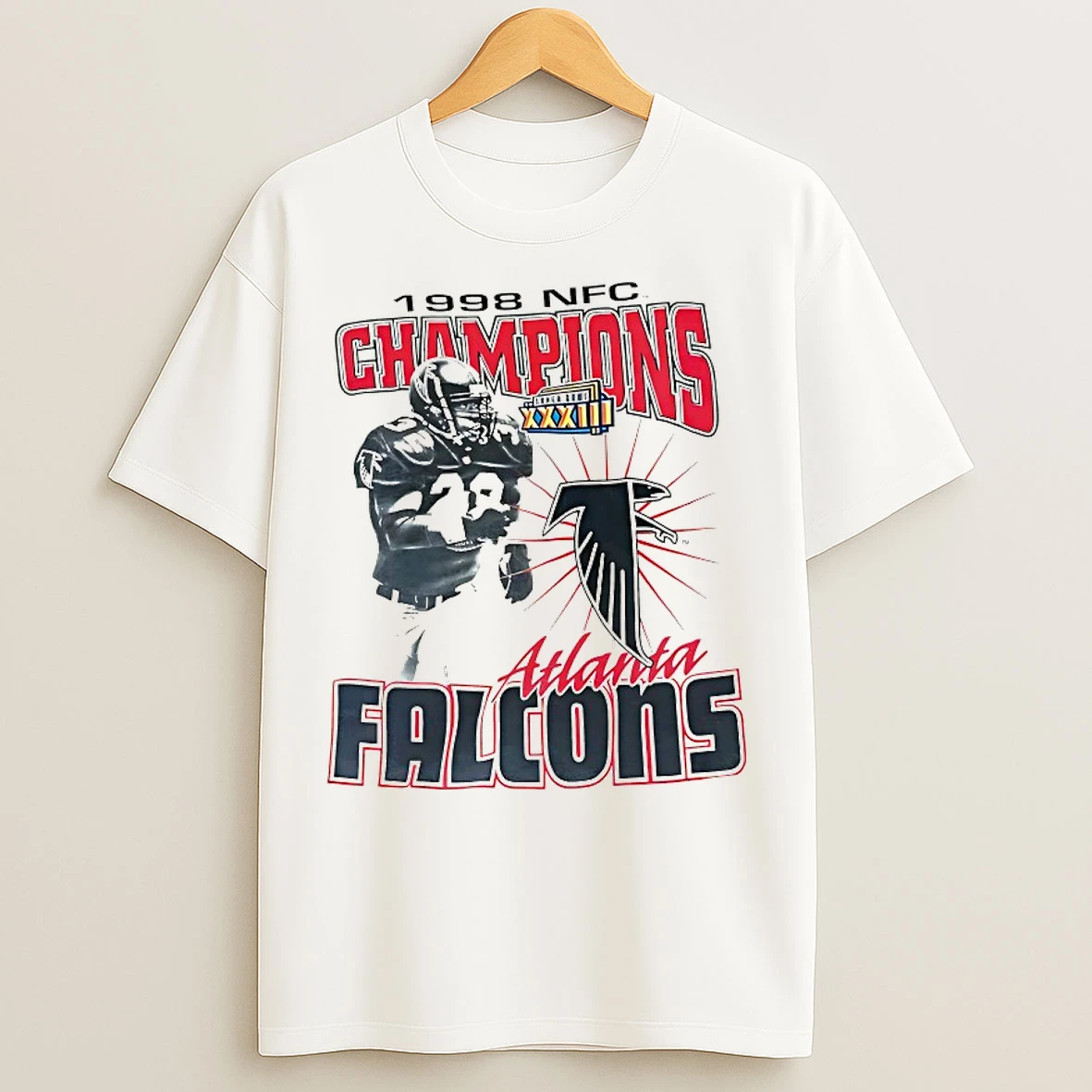 Classic Vintage Atlanta Falcons 1998 Nfc Champions T Shirts