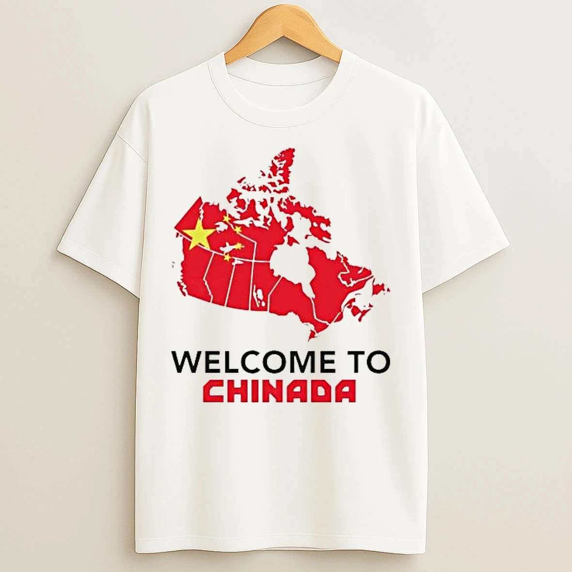 Classic Welcome To Chinada China X Canada Map Tee T Shirts