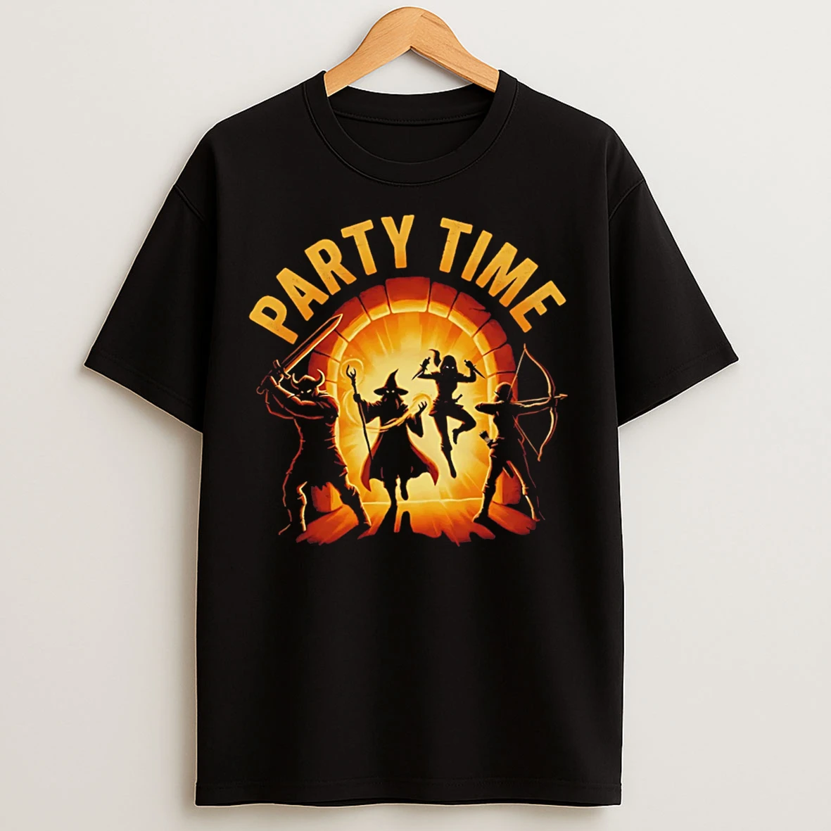 Classic Wizard Party Time Silhouettes T Shirts