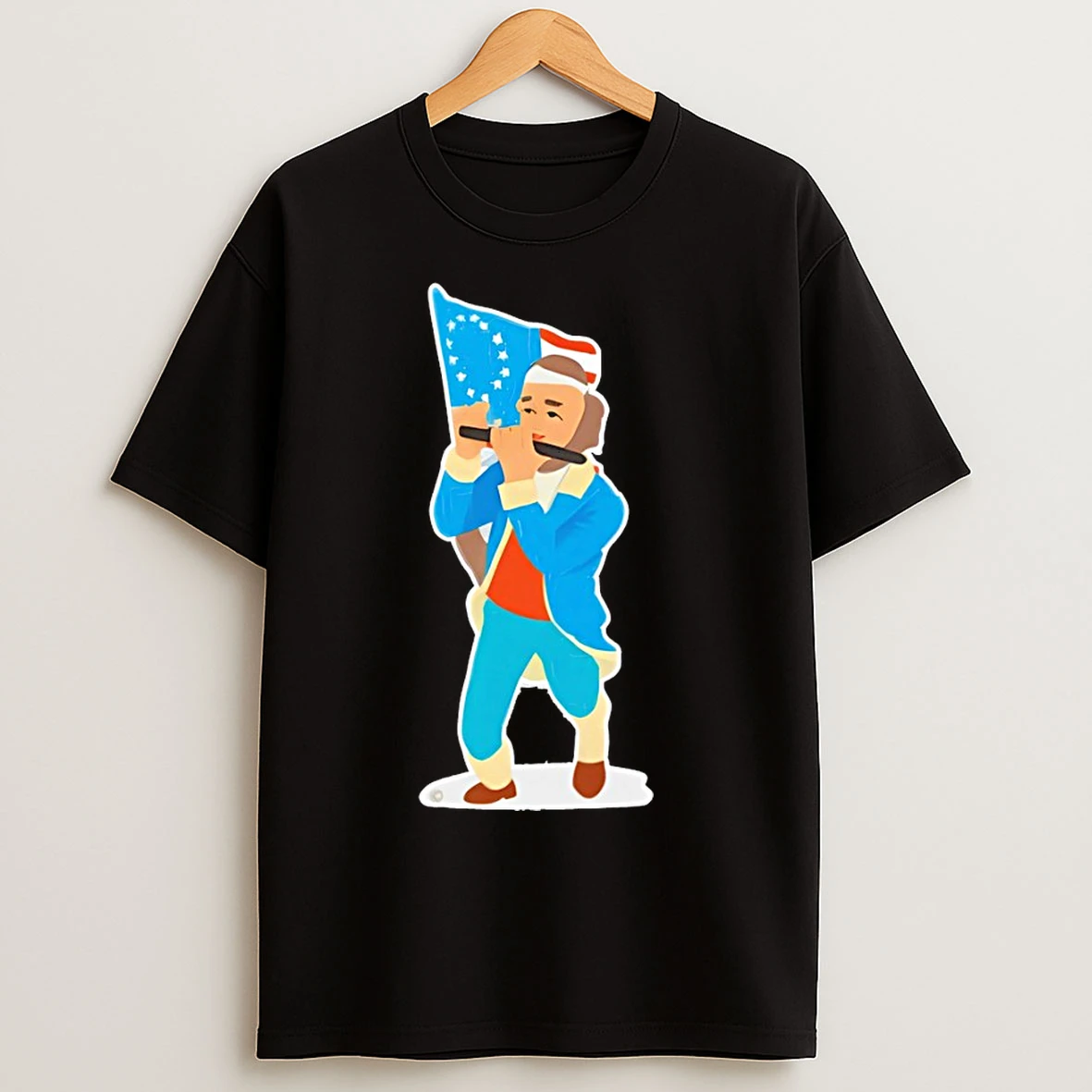 Classic Yankee Doodle Cartoon American Flag T Shirts