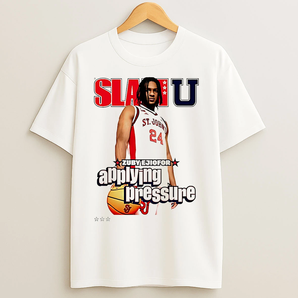 Classic Zuby Ejiofor St Johns Red Storm Slamu Applying Pressure T Shirts