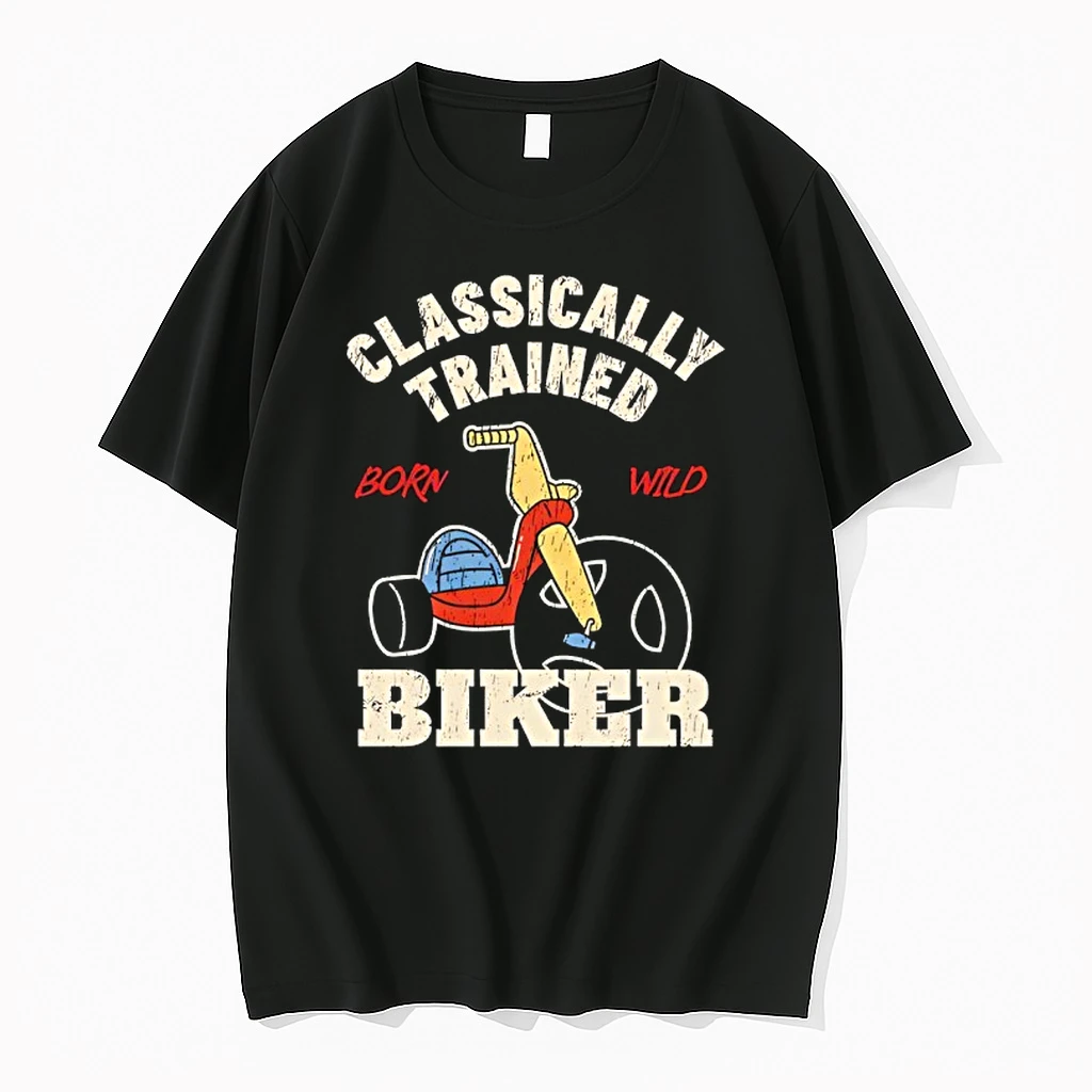 Classically Trained Born Wild Biker Shirts