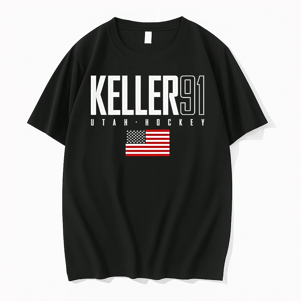 Clayton Keller 91 Utah Mammoth Usa Flag Elite Shirts