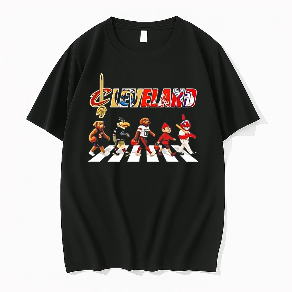 Cleveland Cavaliers Cleveland Monsters Cleveland Browns Cleveland Guardians Mascot Road Shirts