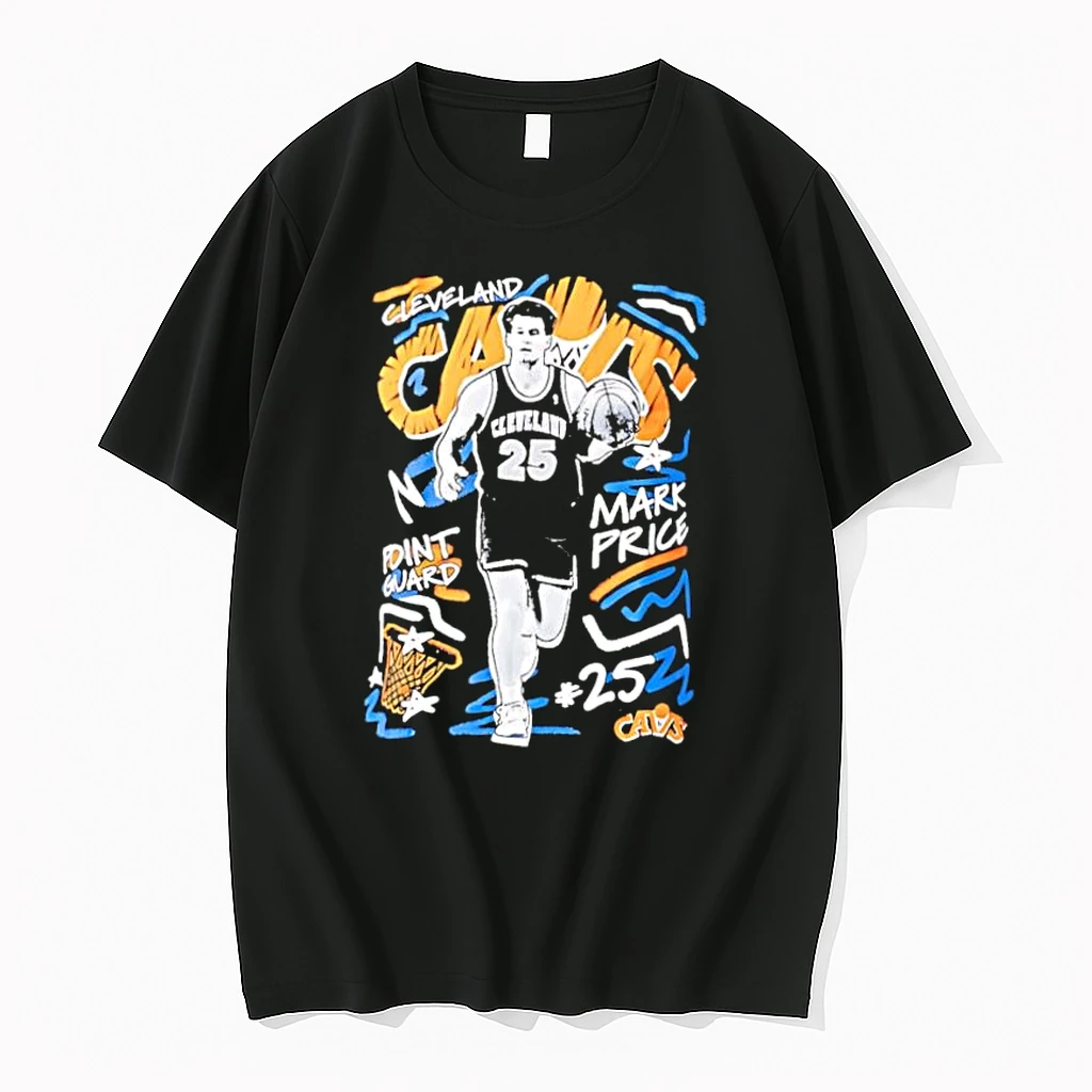 Cleveland Cavs Mark Price Point Guard Number 25 Basketball Shirts