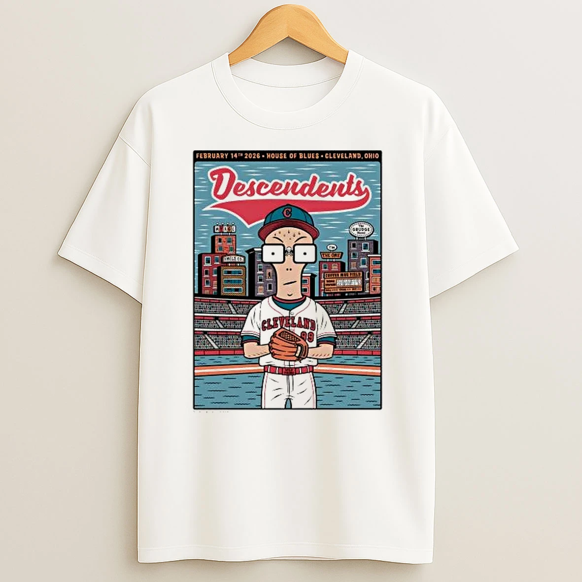 Cleveland Guardians 99 Descendents House Of Blues At Cleveland Ohio Shirts