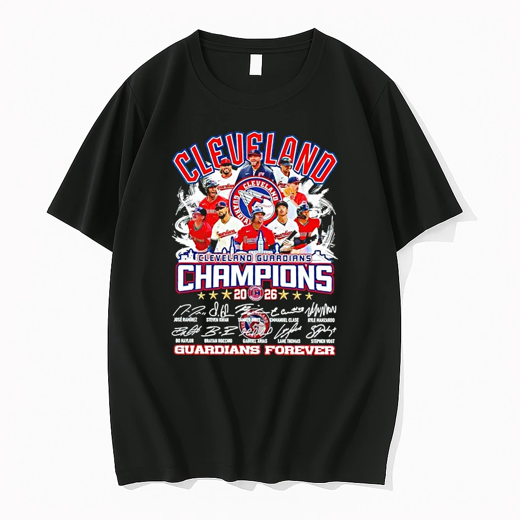 Cleveland Guardians Champions 2026 Signatures Guardians Forever Shirts