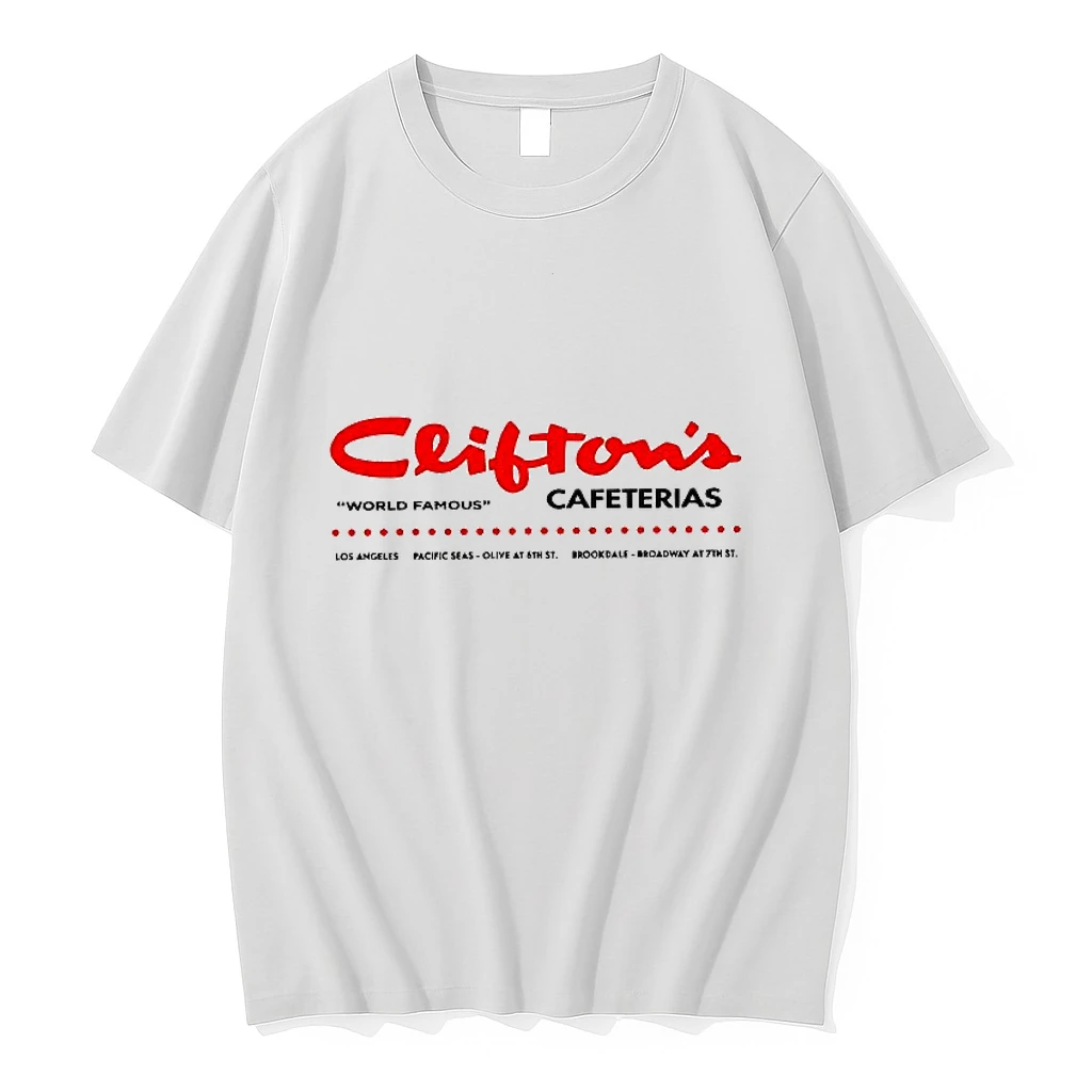 Cliftons Cafeteria Los Angeles Pacific Seas World Famous Vintage Restaurant Woman Shirts
