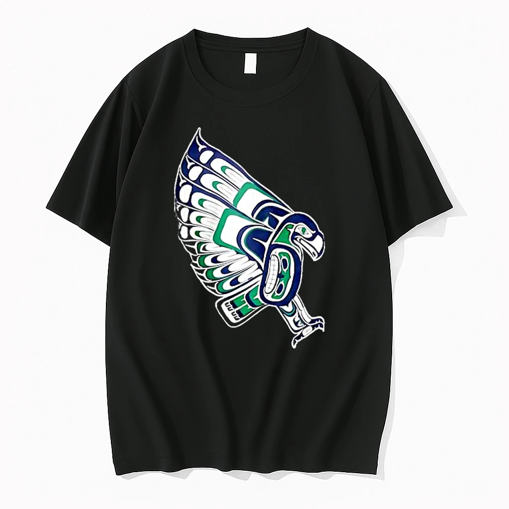 Coastal Salish Native American Art Eagle Bird Traditional Shirts