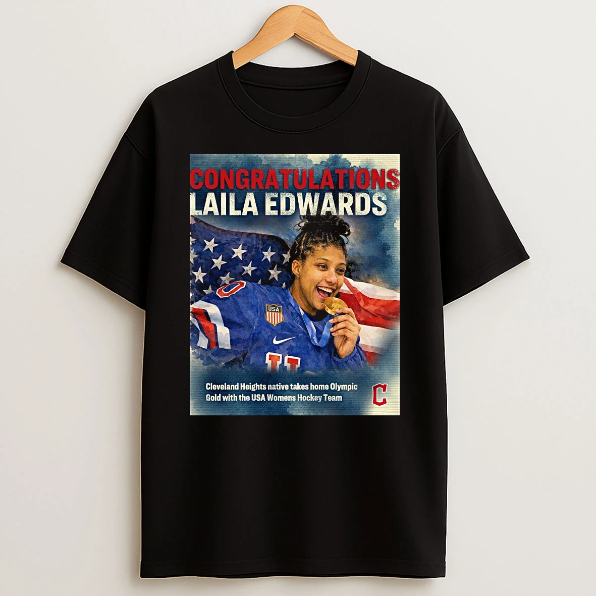 Congratulations Laila Edwards Cleveland Heights Native Takes Home Olympic Gold With The Usa Womens Hockey Team Shirts