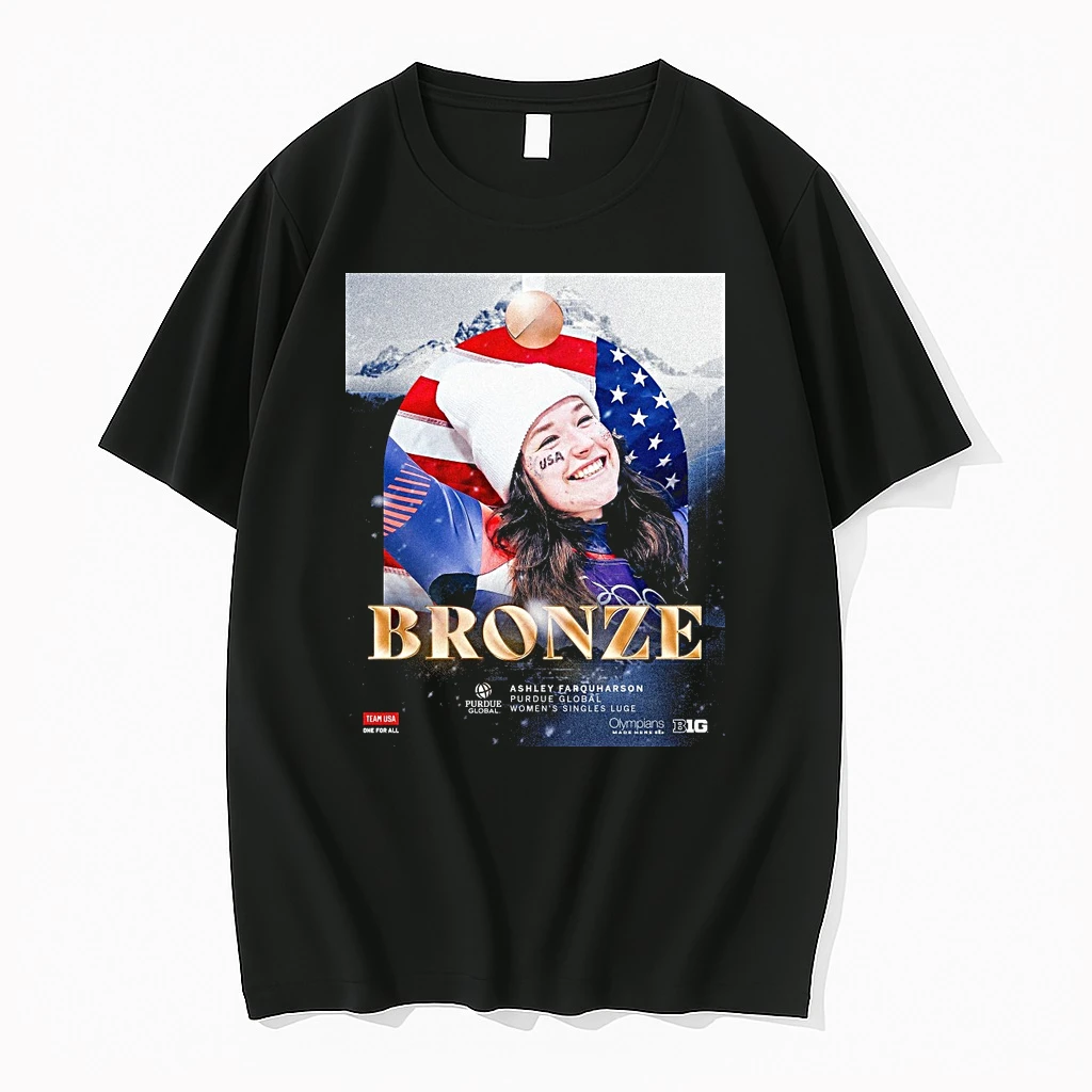 Congratulations To Ashley Farquharson Purdue Global Womens Singles Luge Bronze Shirts