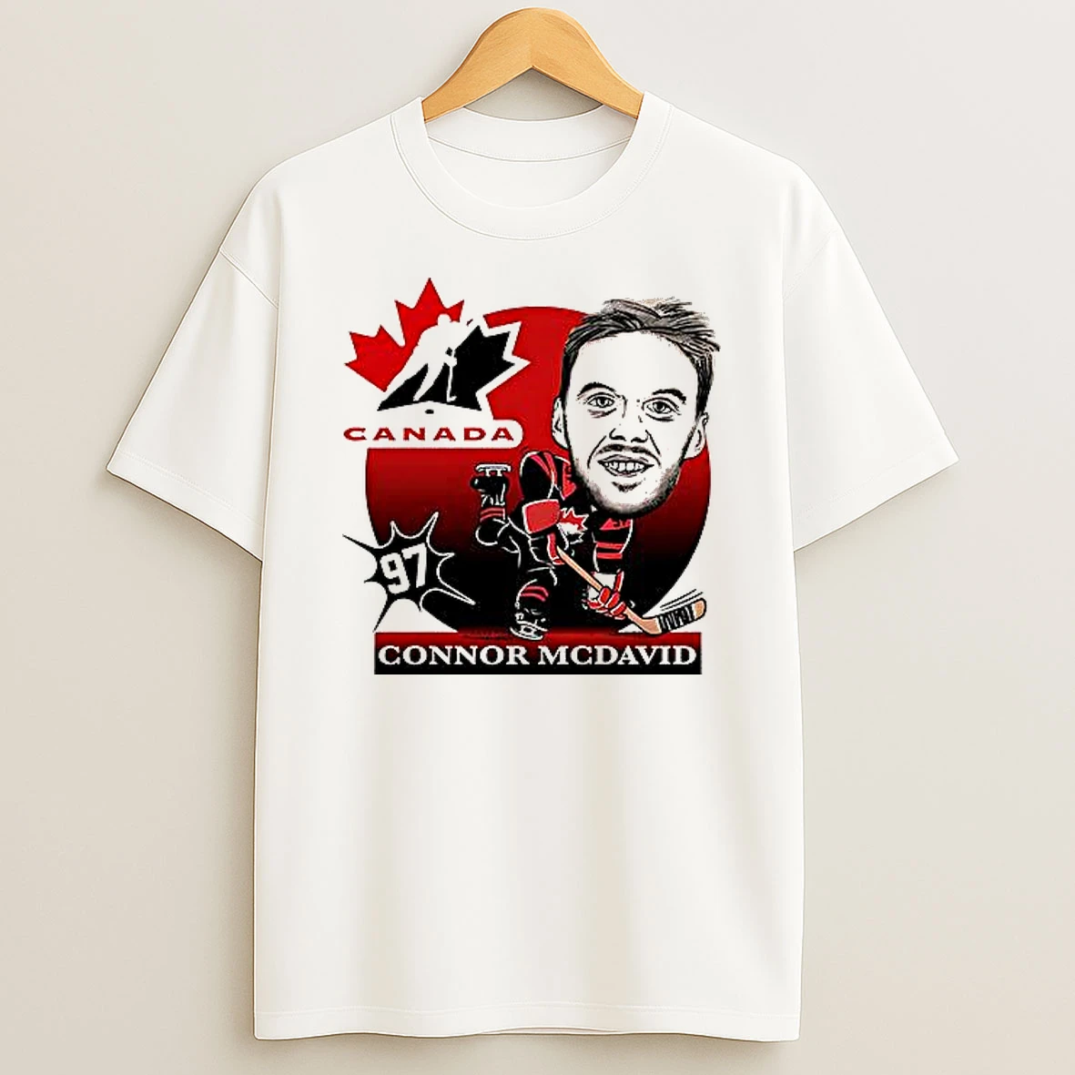 Connor Mcdavid Hockey Canada Caricature Woman Shirts