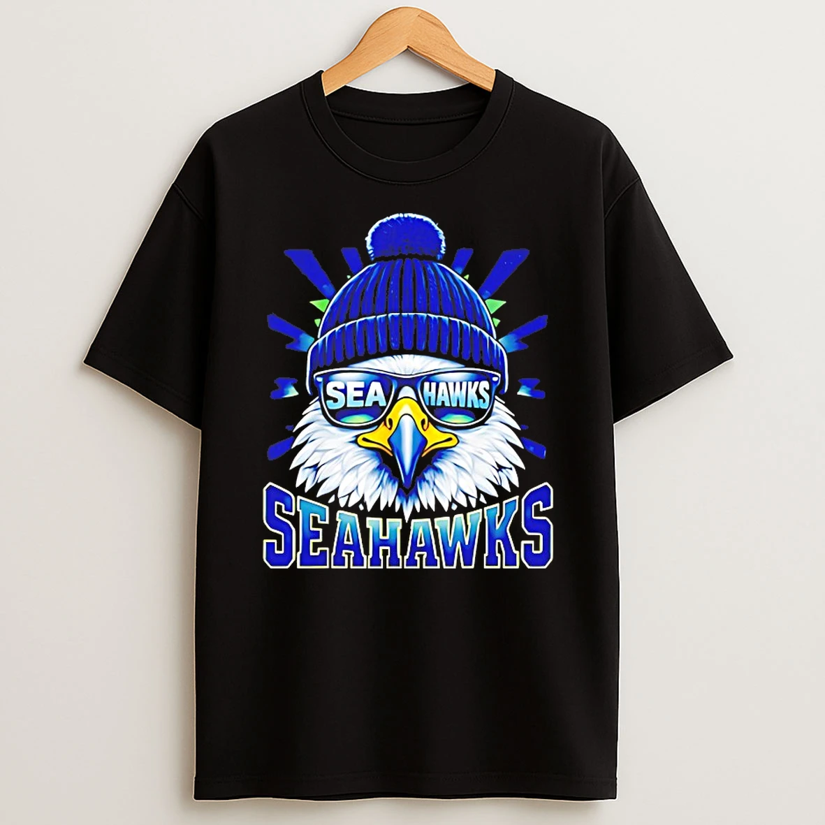 Cool Face Seahawks With Sunglasses Shirts
