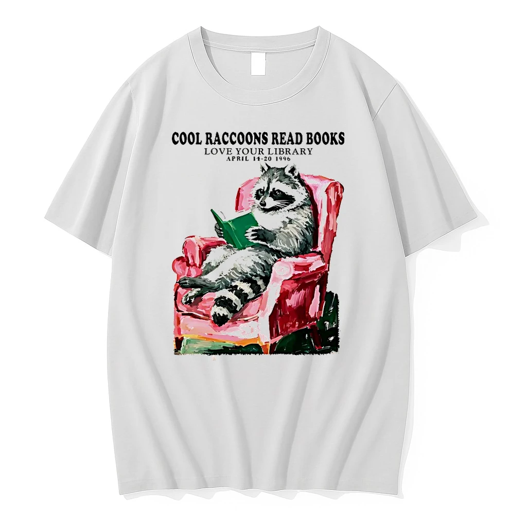 Cool Raccoons Read Books Love Your Library Shirts