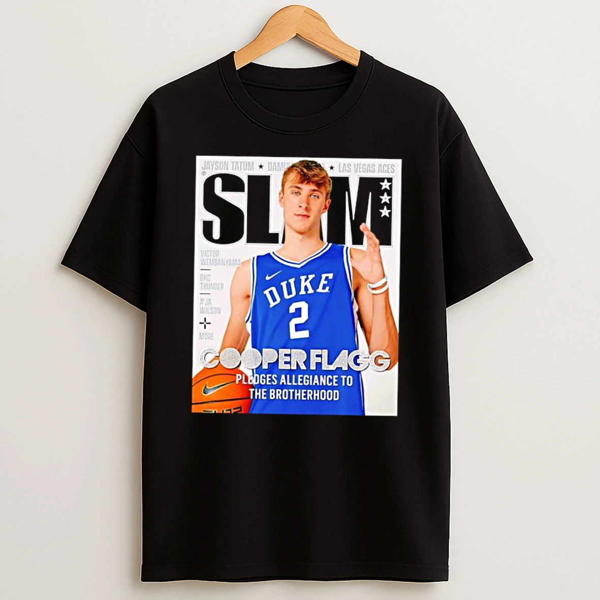Cooper Flagg Duke Blue Devils Basketball Player Pledges Allegiance Shirts