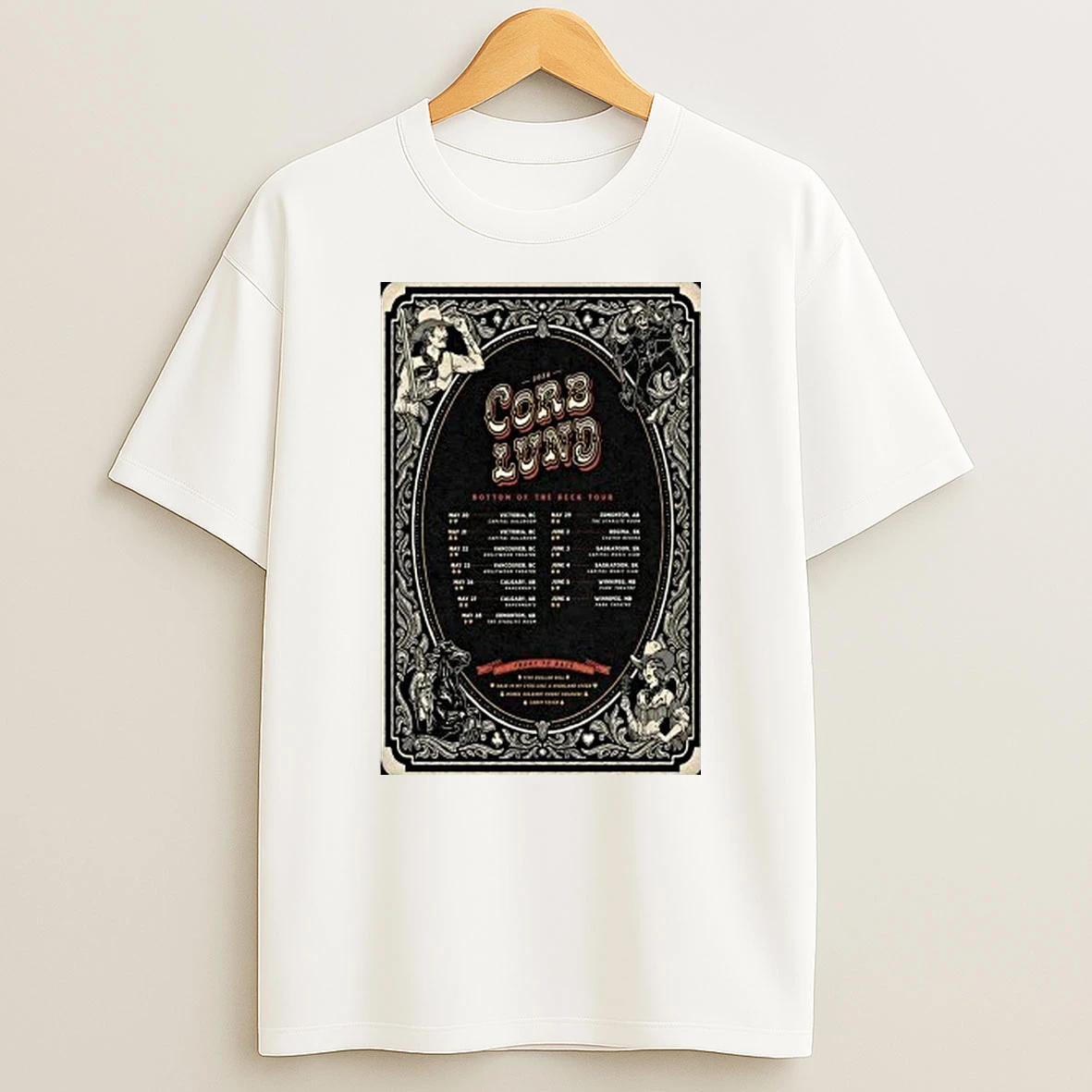 Corb Lund Bottom Of The Deck Tour 2026 Shirts
