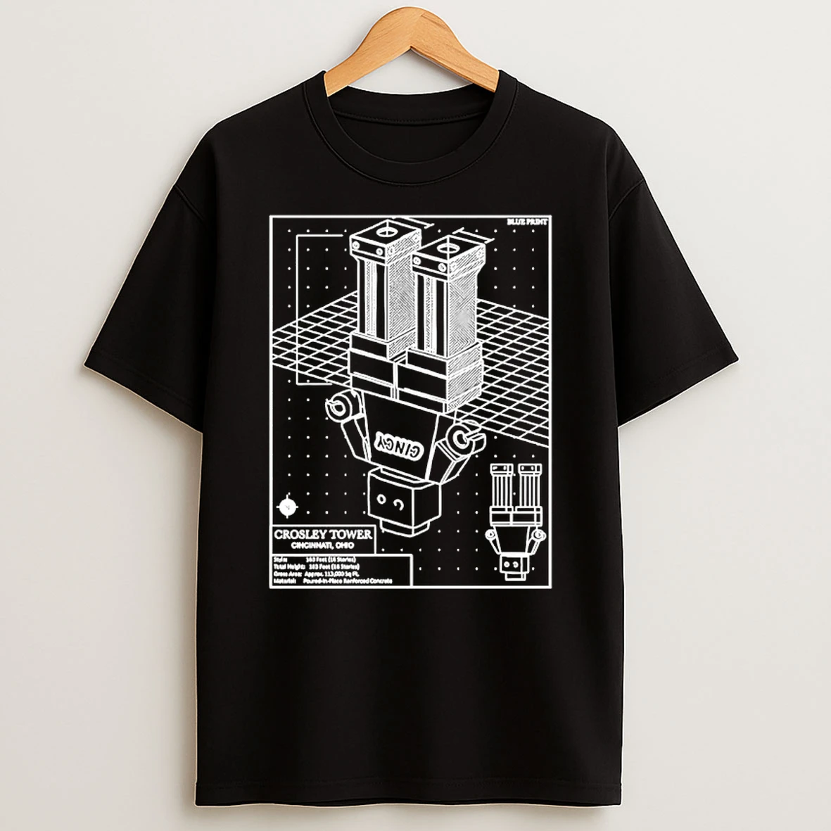 Crosley Tower Blueprint Shirts