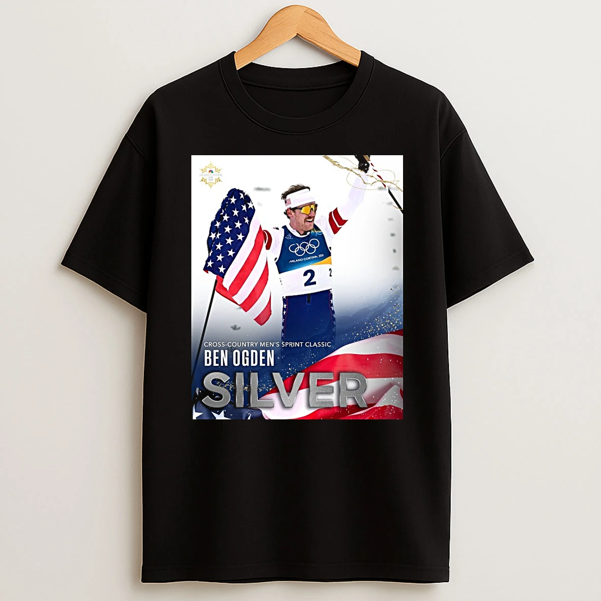 Cross Country Mens Sprint Classic Ben Ogden Silver 2026 Shirts