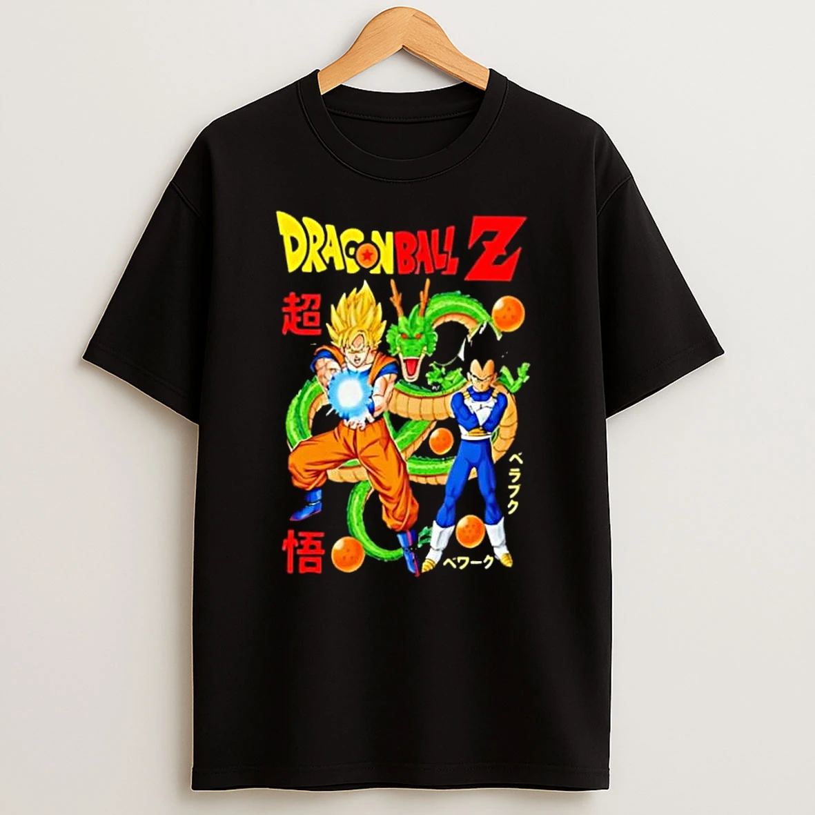 Dragon Ball Z Super Saiyan Goku And Vegeta Shenron Dragon Shirts