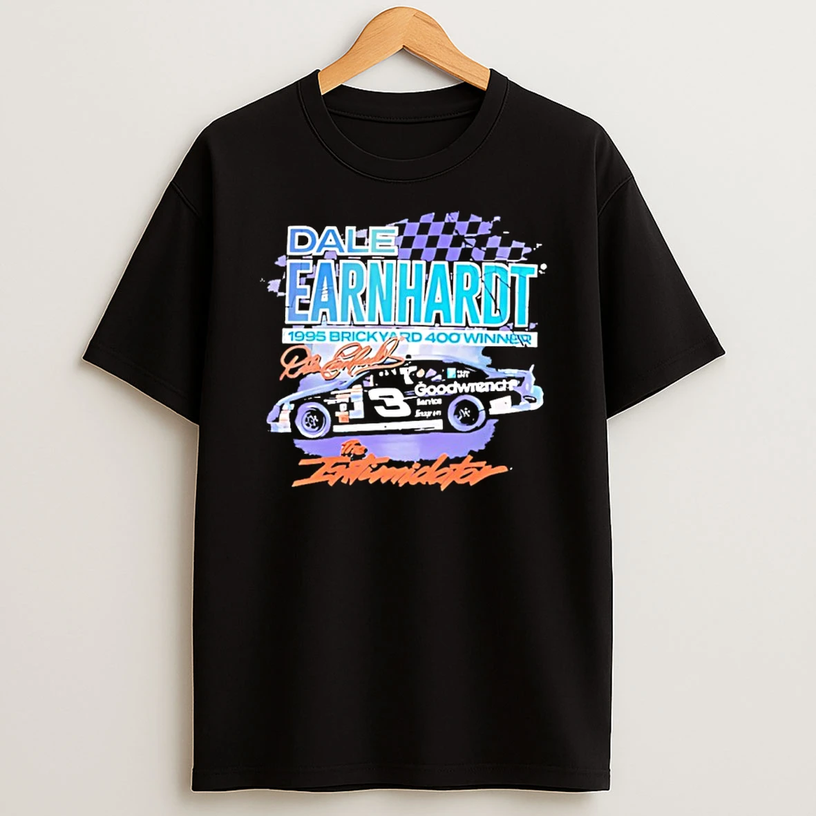 Dale Earnhardt 1995 Brickyard 400 Winner The Intimidator Goodwrench Racing Car Shirts