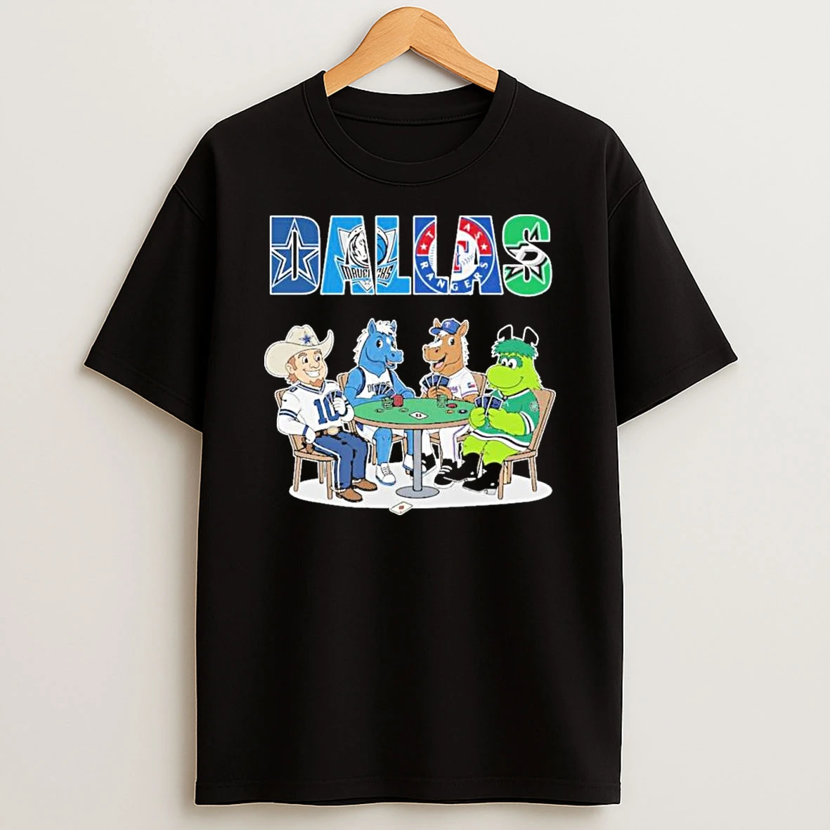 Dallas Sports Teams Mascots Playing Games Shirts