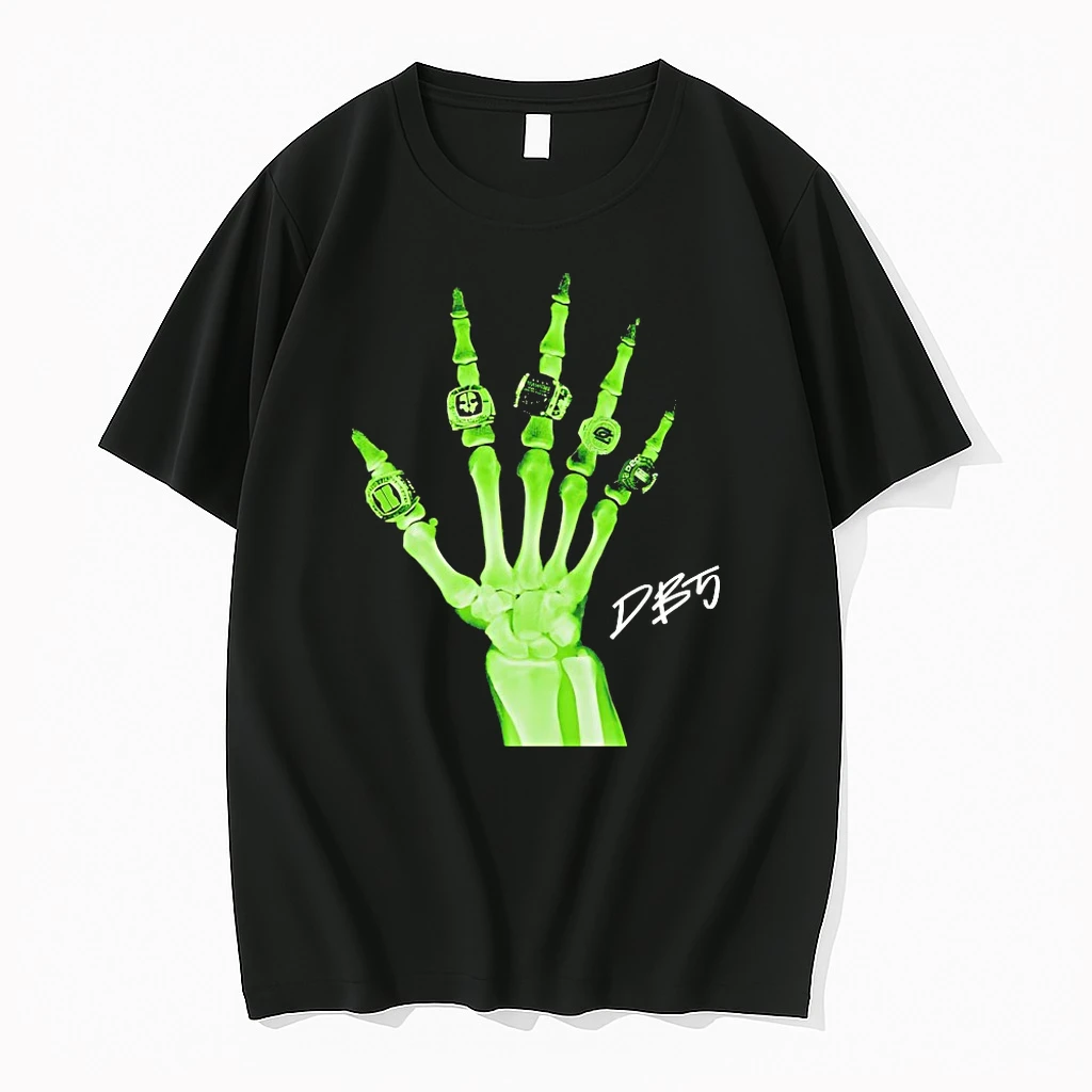 Damon Karma Barlow Hand Skeleton Rings Shirts