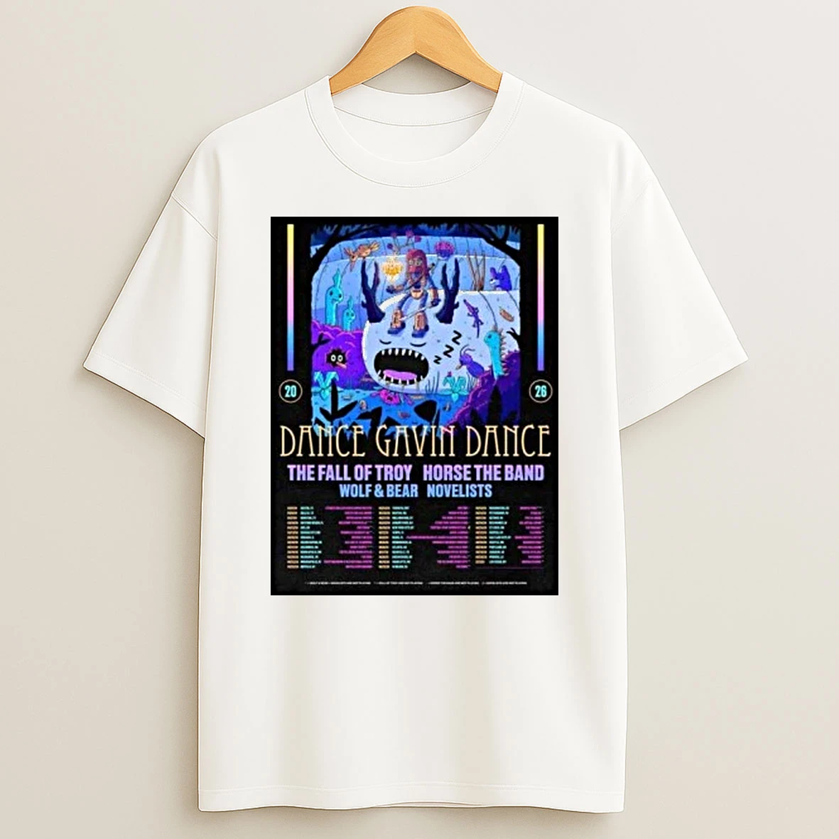 Dance Gavin Dance Summer North America Tour 2026 Shirts