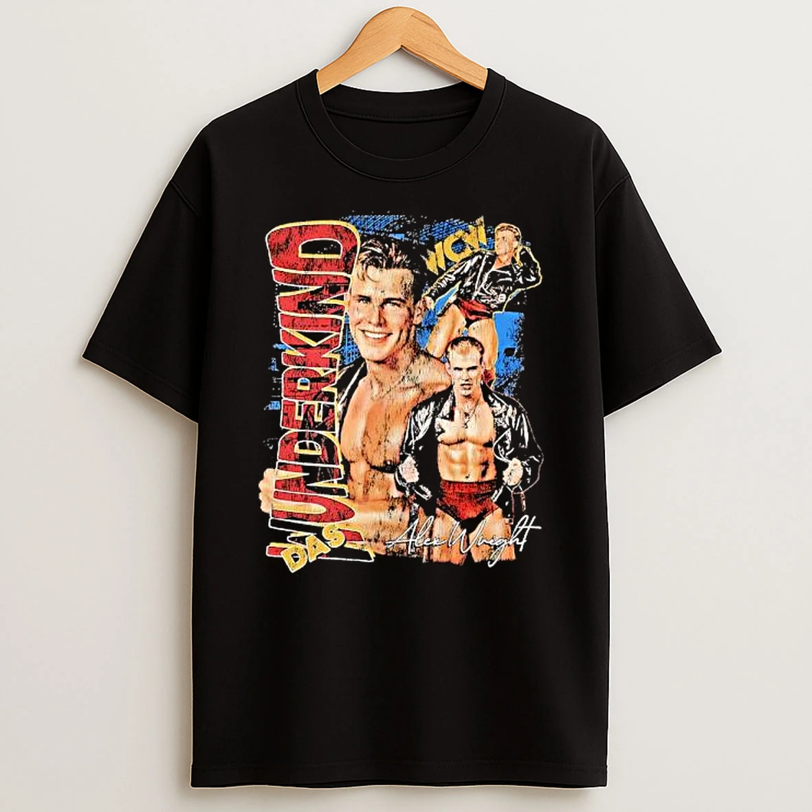 Das Wunderkind Alex Wright Wcw Professional Wrestler Collage Shirts