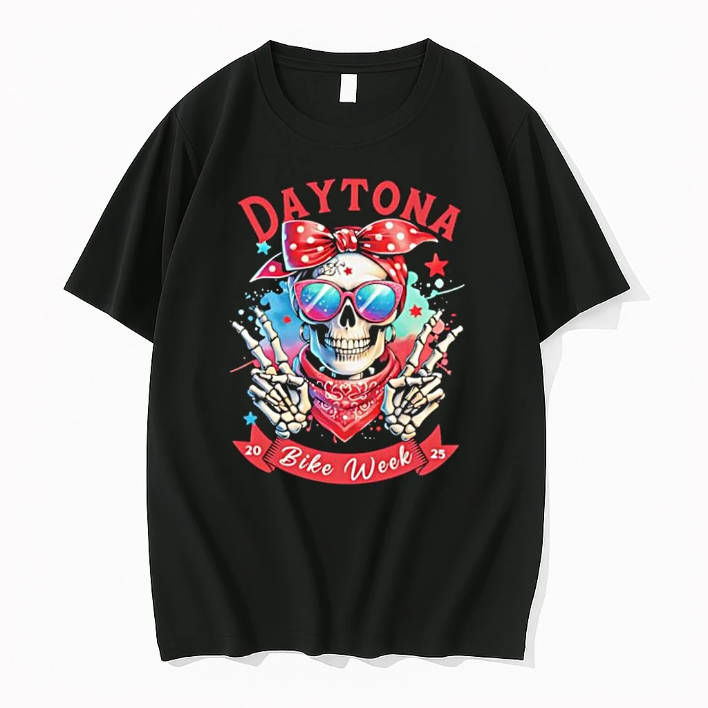 Daytona Bike Week 2025 Hipster Skull Shirts