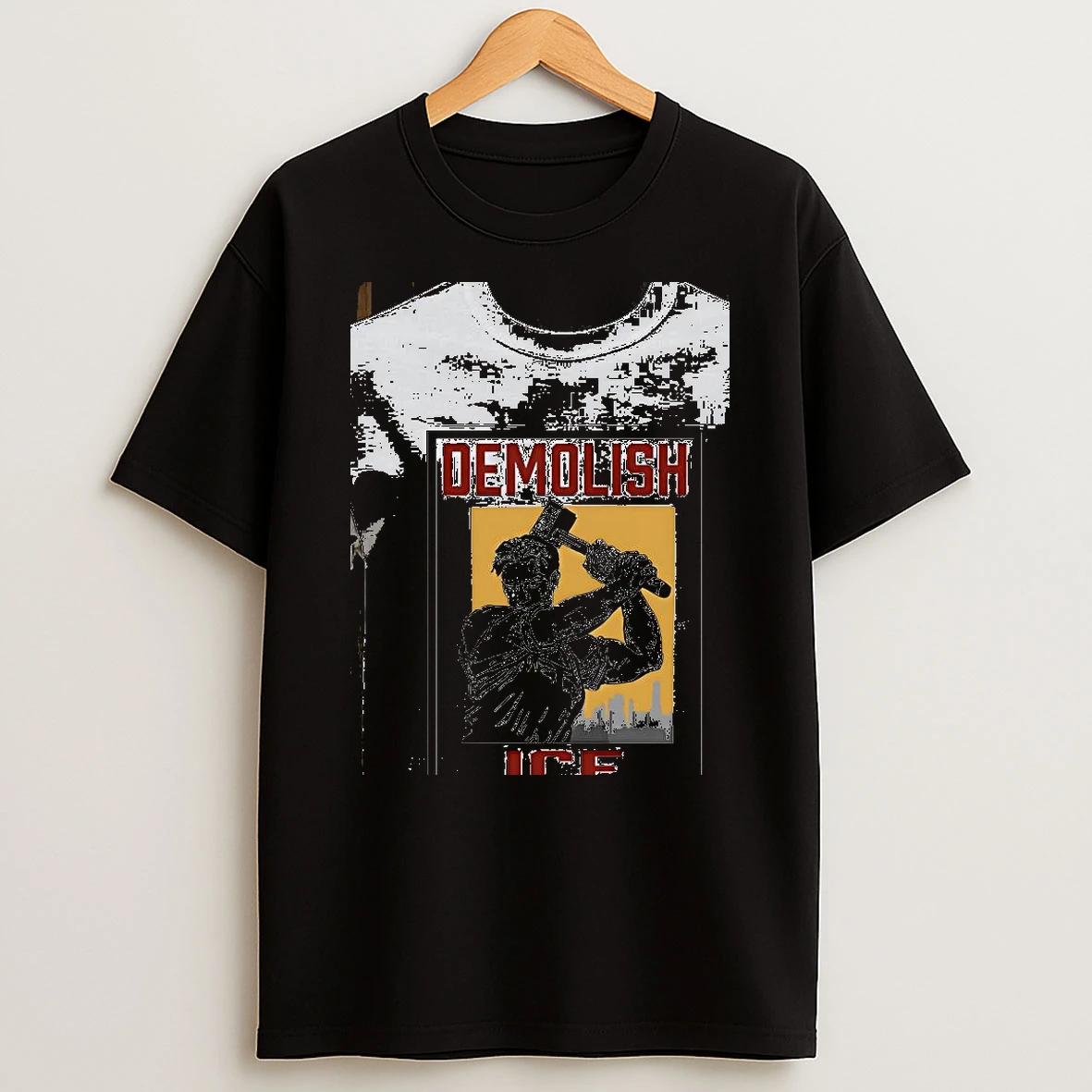 Demolish Ice Worker With Sledgehammer Political Protest Art Shirts