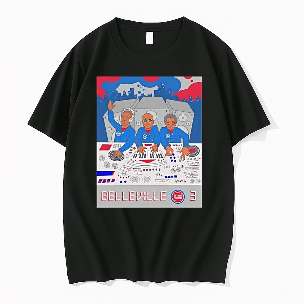 Detroit Pistons The Belleville Three Players Dj Tee Shirts