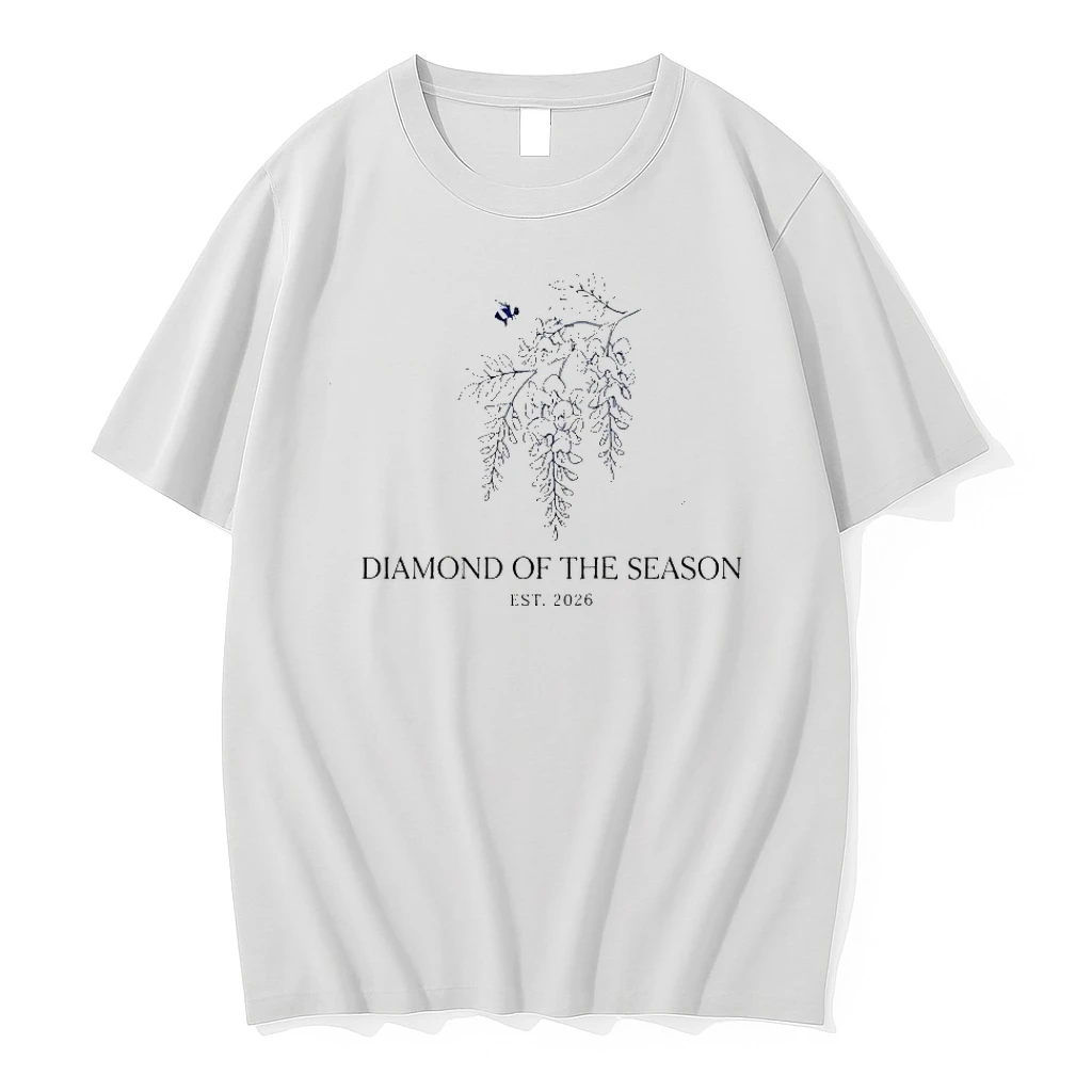 Diamond Of The Season Est 2026 Bee Wisteria Flower Shirts