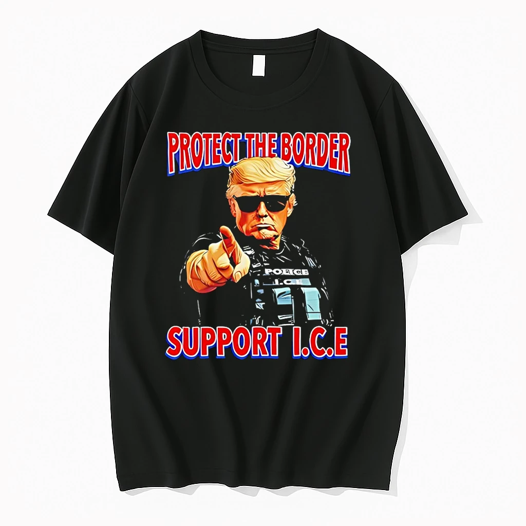 Donald Trump Police Protect The Border Support Ice Shirts