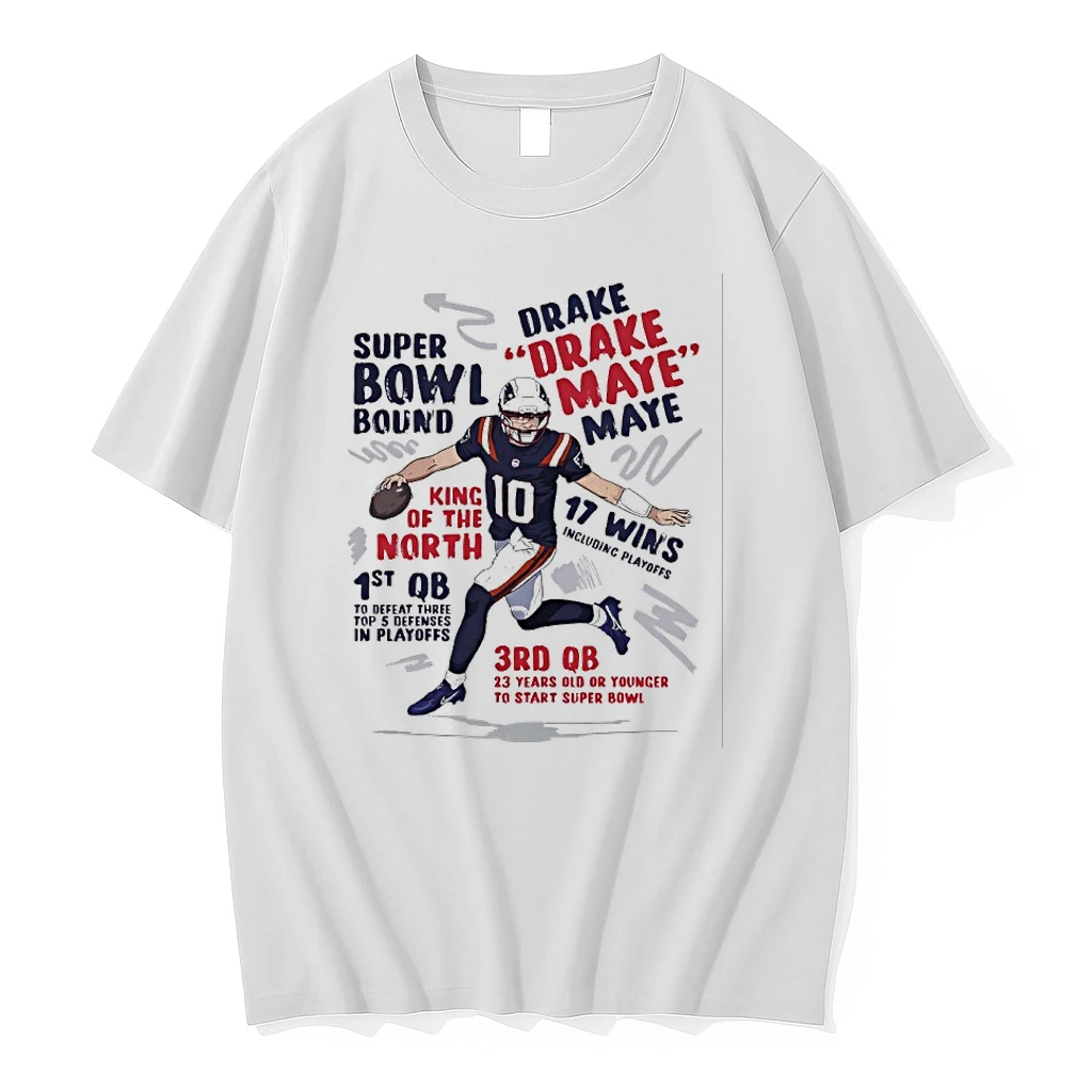 Drake Maye Super Bowl Bound King Of The North 17 Wins Including Playoffs Shirts