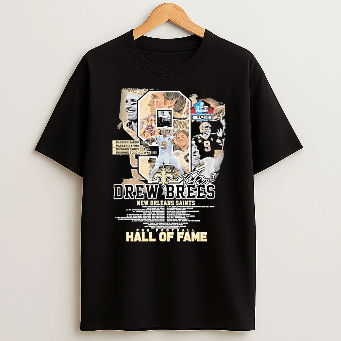 Drew Brees New Orleans Saints Pro Football Hall Of Fame Shirts