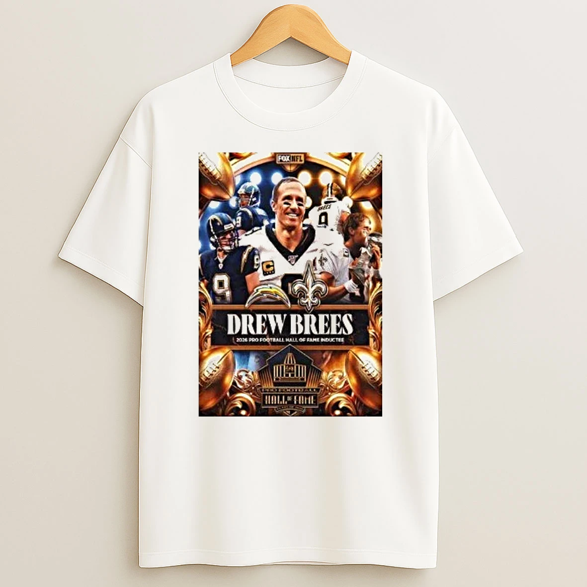 Drew Brees Nfl 2026 Pro Football Hall Of Fame Inductee Shirts