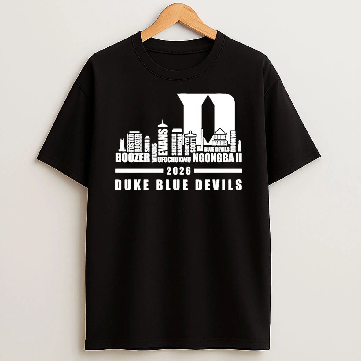 Duke Basketball Skyline Player Names 2026 Shirts
