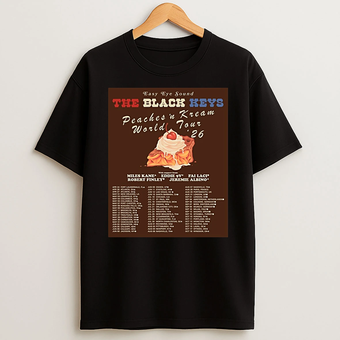 Easy Eye Sound The Black Keys Peaches N Kream World Tour 2026 Shirts