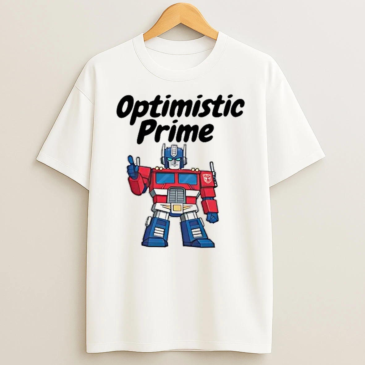 Elon Musk Optimistic Prime Optimus Prime Shirts