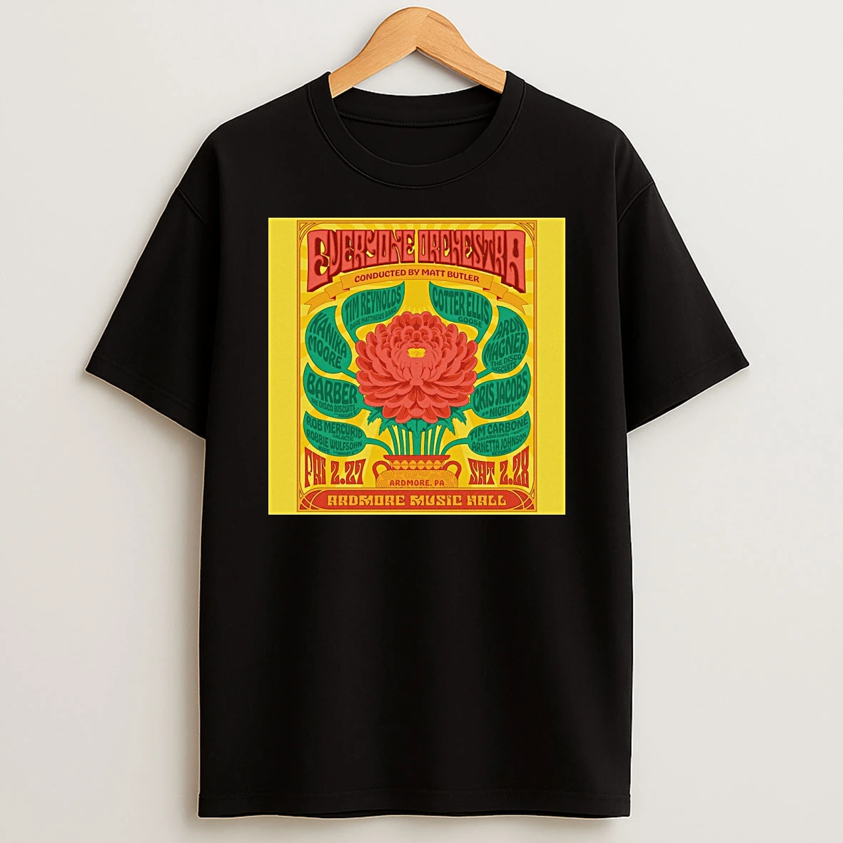 Everyone Orchestra February 27 28 2026 Ardmore Music Hall Pa Merch Conducted By Matt Butler Shirts