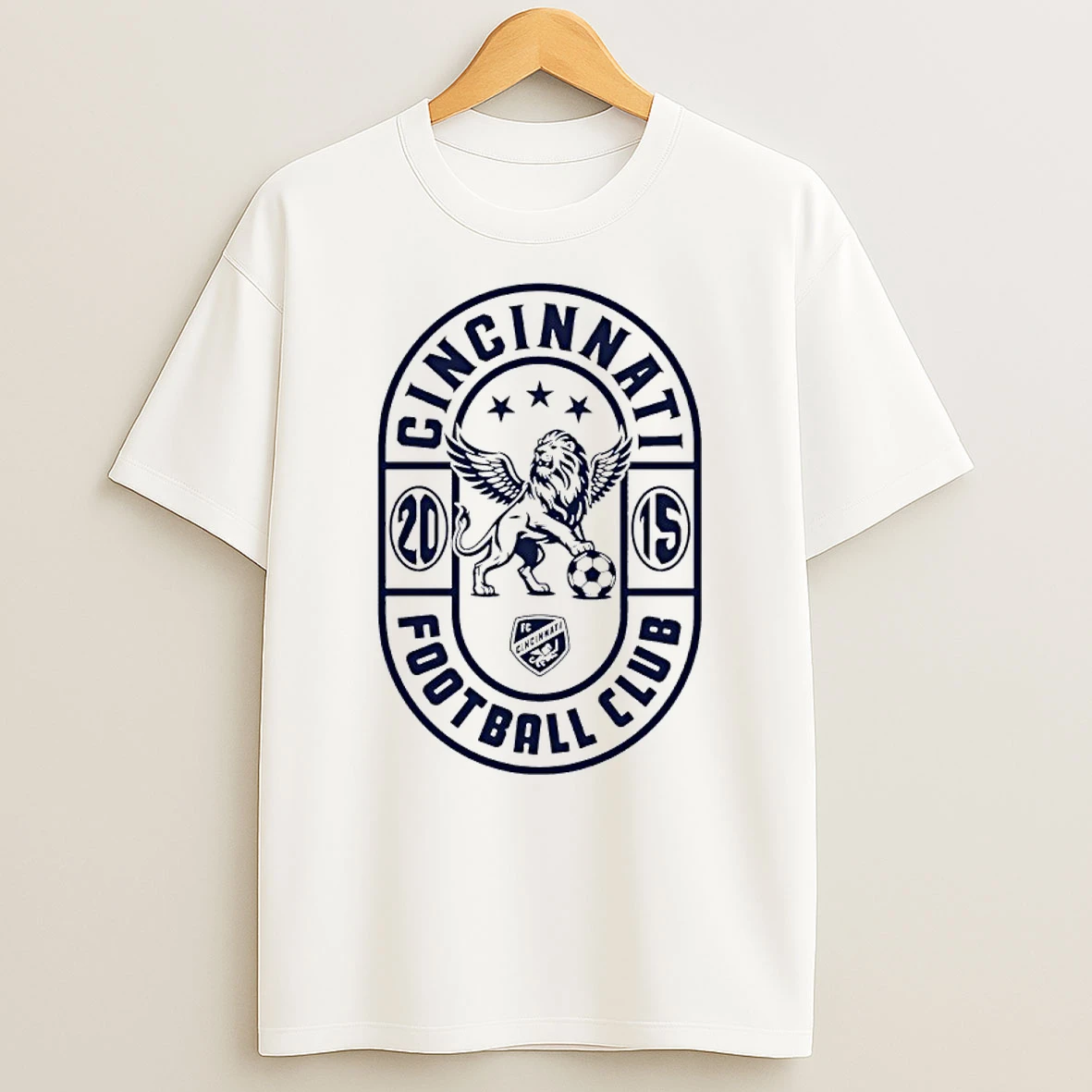 Fc Cincinnati 2015 Oval Crest Logo Shirts