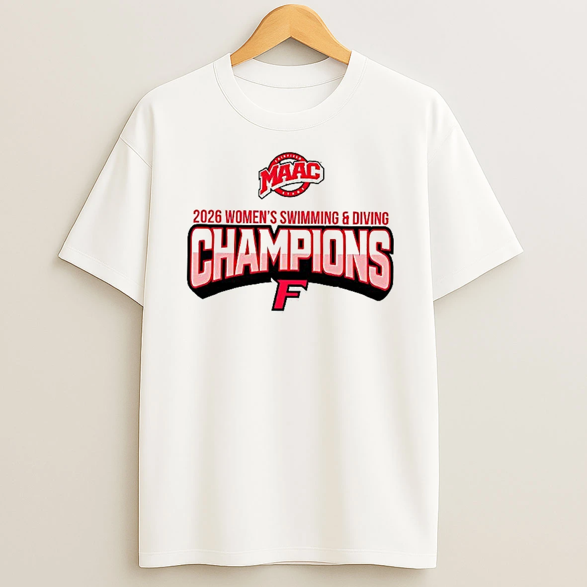Fairfield Stags 2026 Womens Swimming And Diving Champions Woman Shirts
